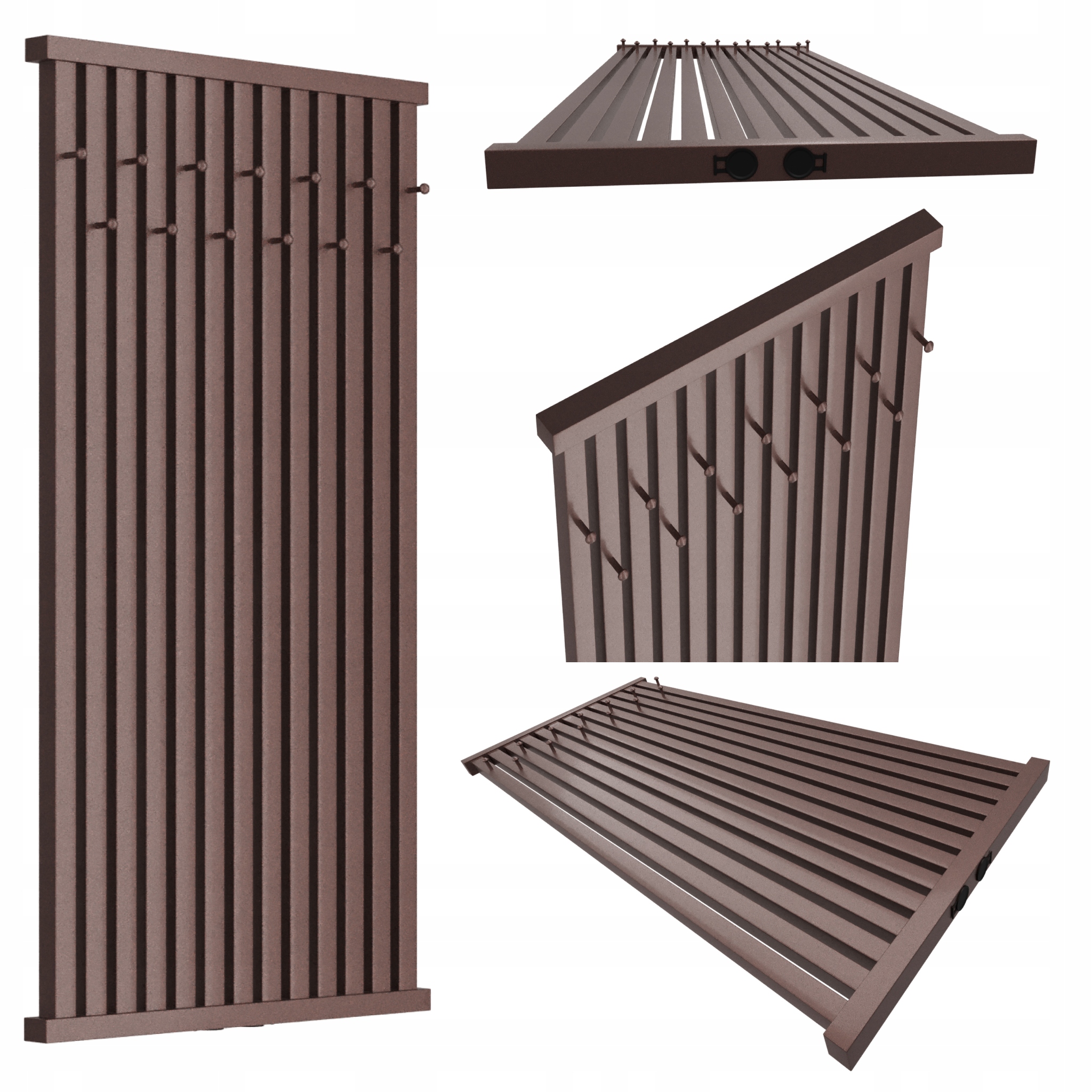 Dekorativní radiátor s věšáky Radiator Hook 180x61 Bordo