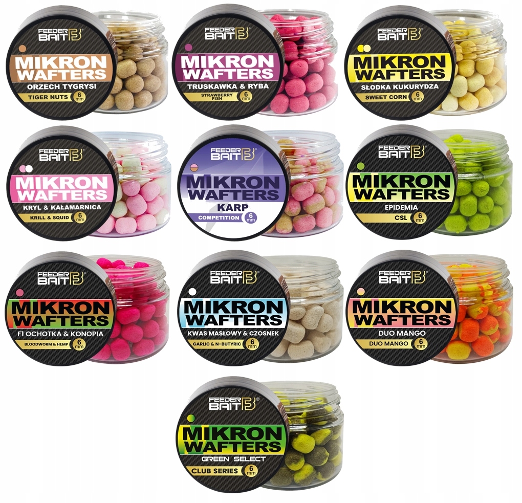 Feeder Bait Soft Mikron Wafter sada 4/6 mm Mix1