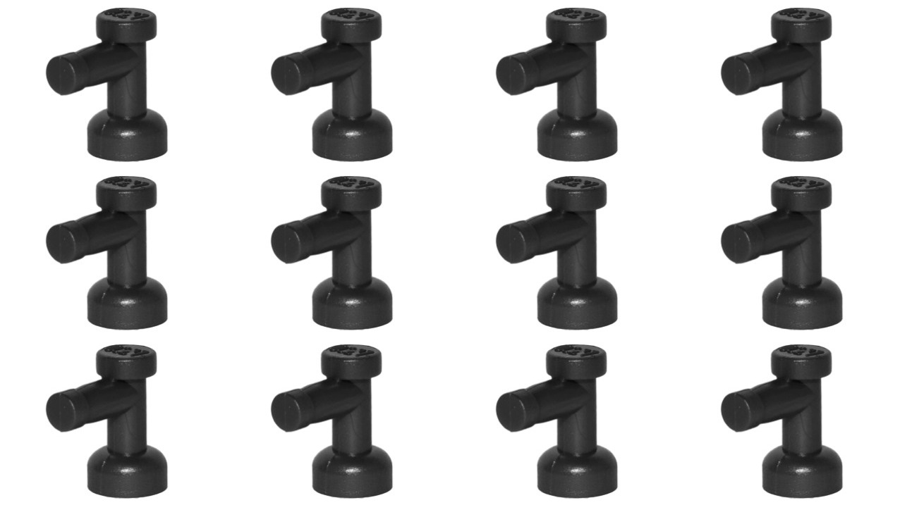

Lego 4599b Kran Zawór czarny Nowy (5g) 12 szt.