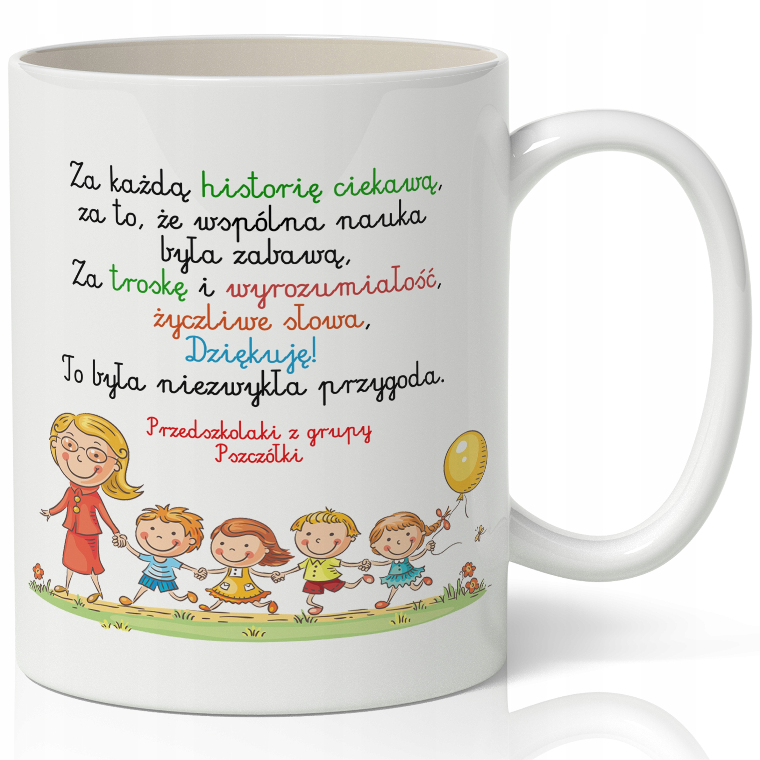 

Kubek dla Pani Przedszkolanki Własne Imię
