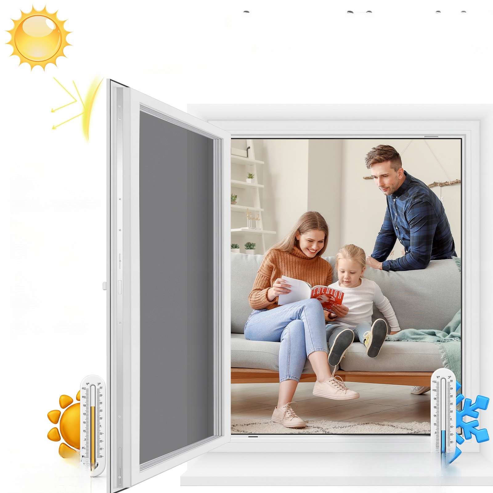 FOLIA OKIENNA PRYWATNOŚĆ DZIEŃ I NOC W DOMU Marka bez marki