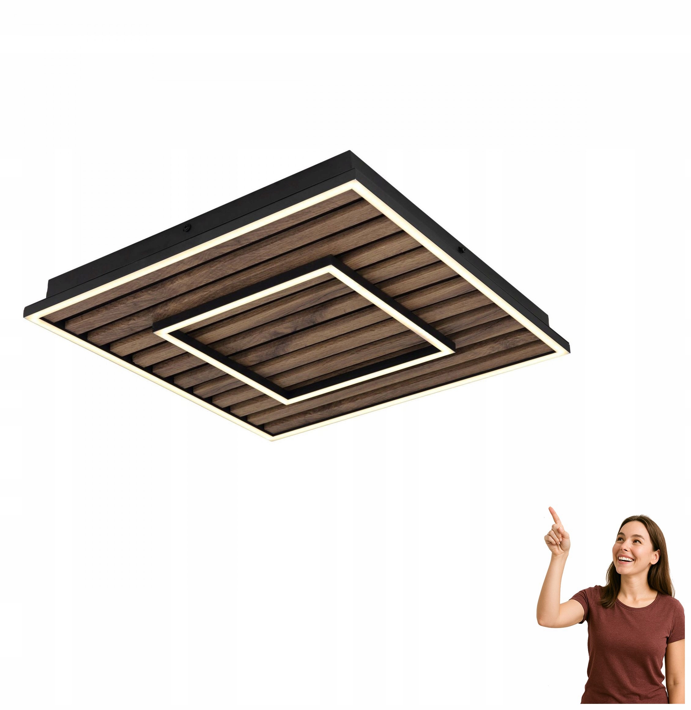 Led stropná lampa 36W Woody 67345D1 Globo