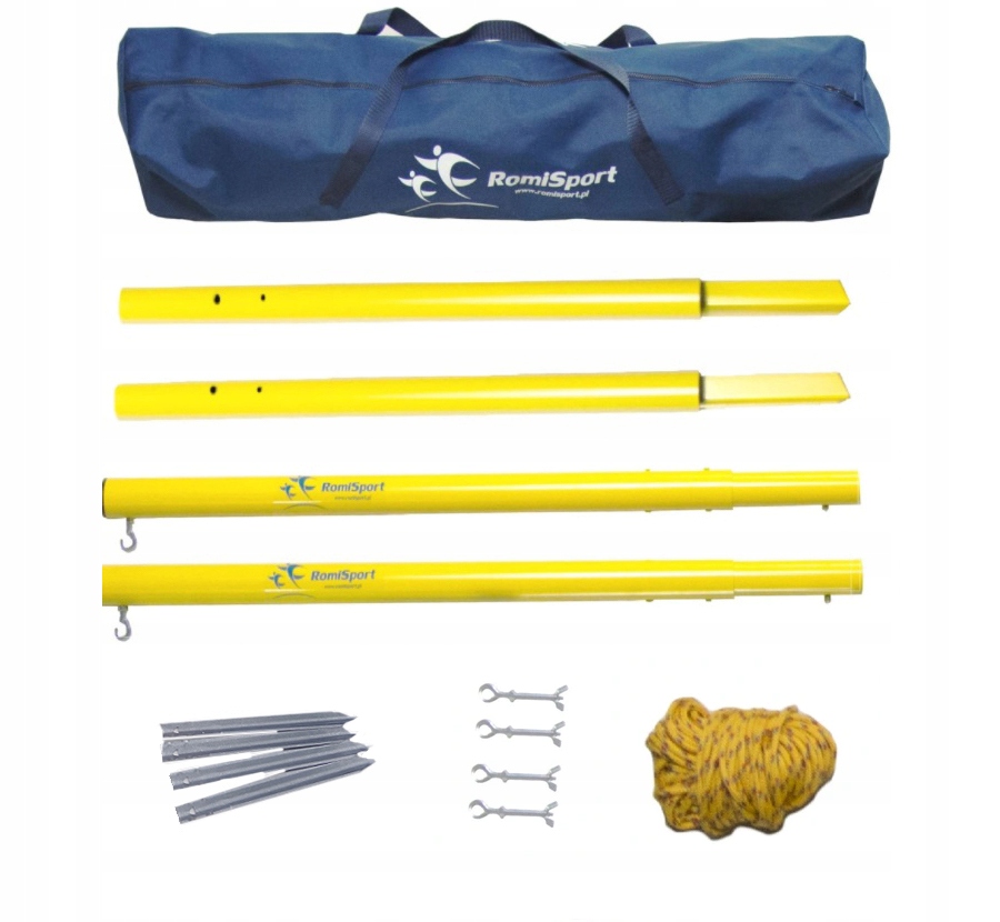 Słupki stalowe składane do badmintona