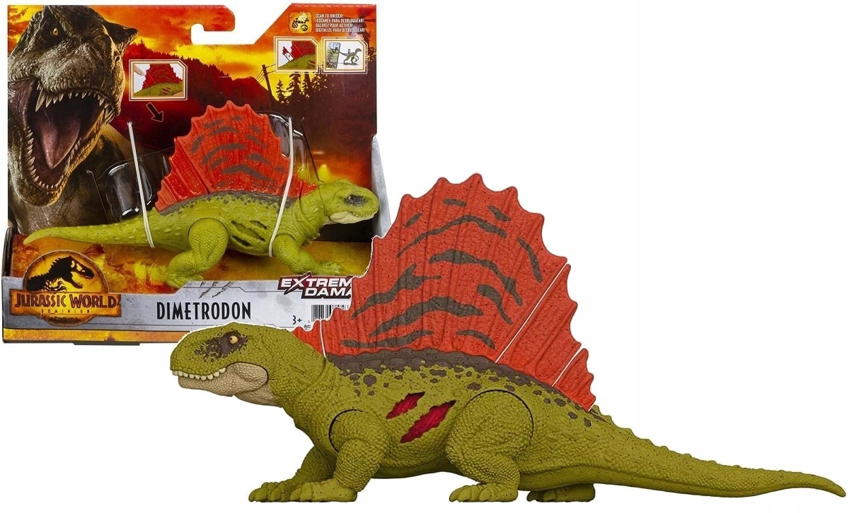

Jurassic World Ruchomy Dinozaur Dimetrodon Mattel
