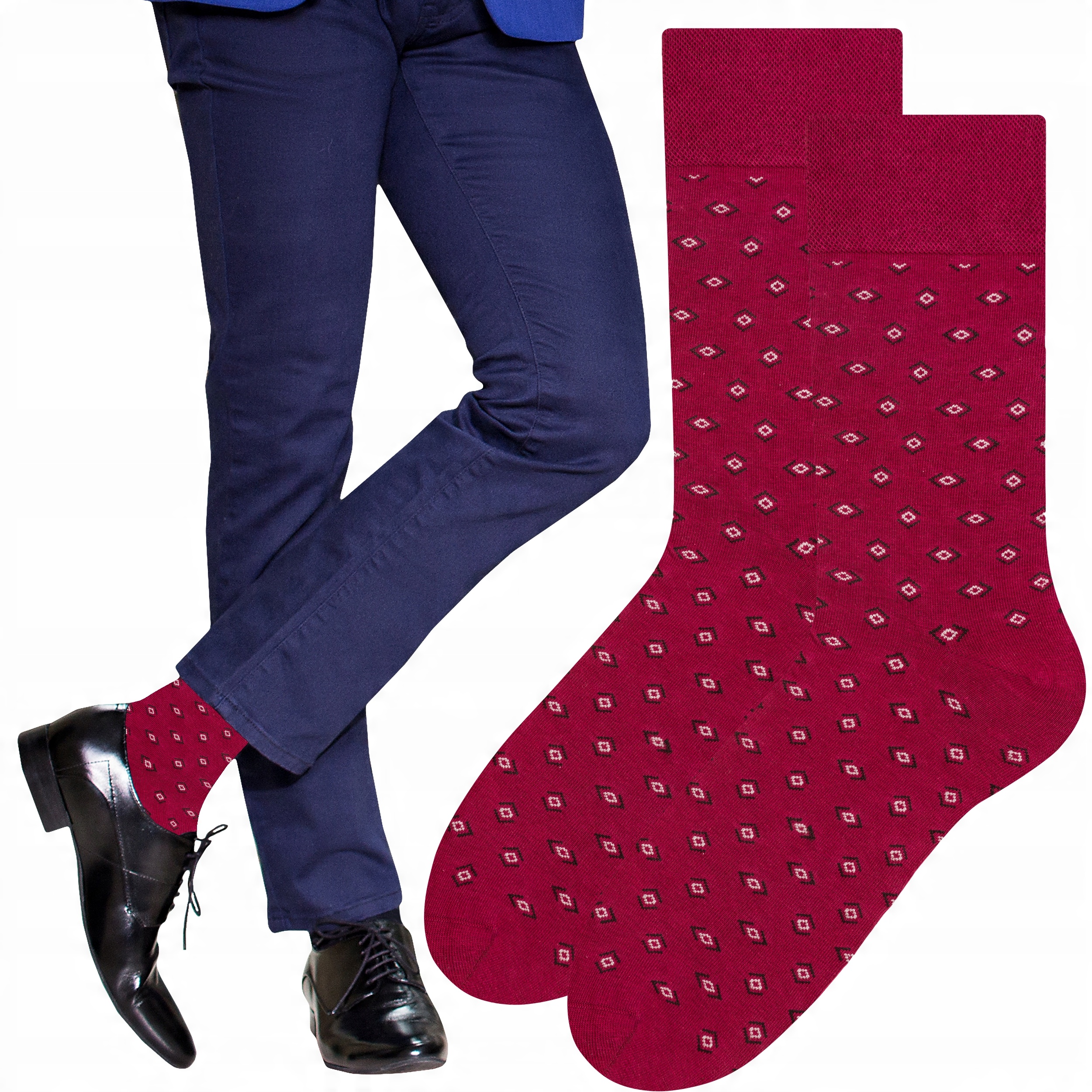

Steven 056 Skarpety Garniturowe IC159 Bordo 42-44
