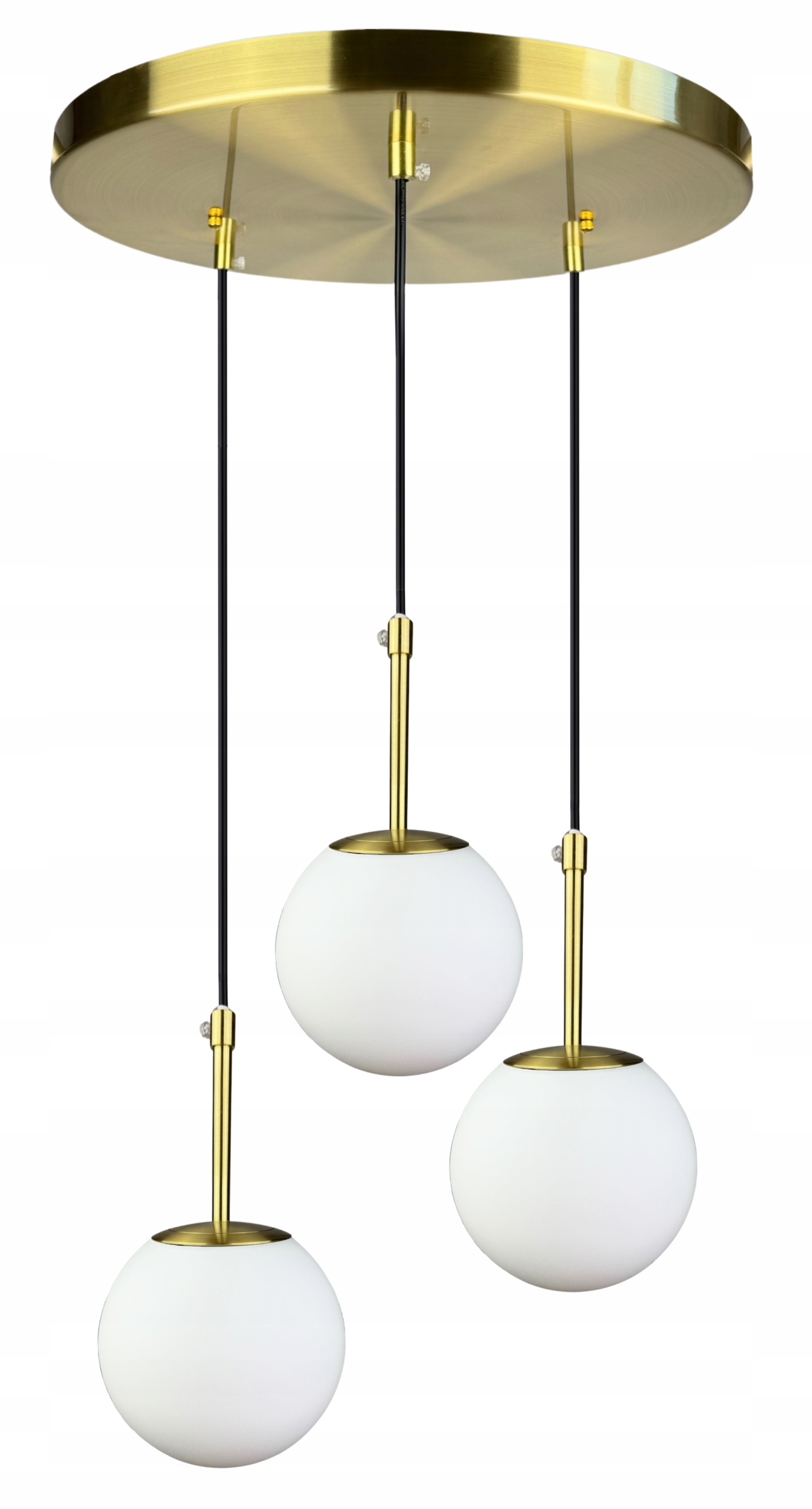 Závěsná Stropní Lampa Zlatá Koule 3 Moderní Lustr S Závěsem 120 CM
