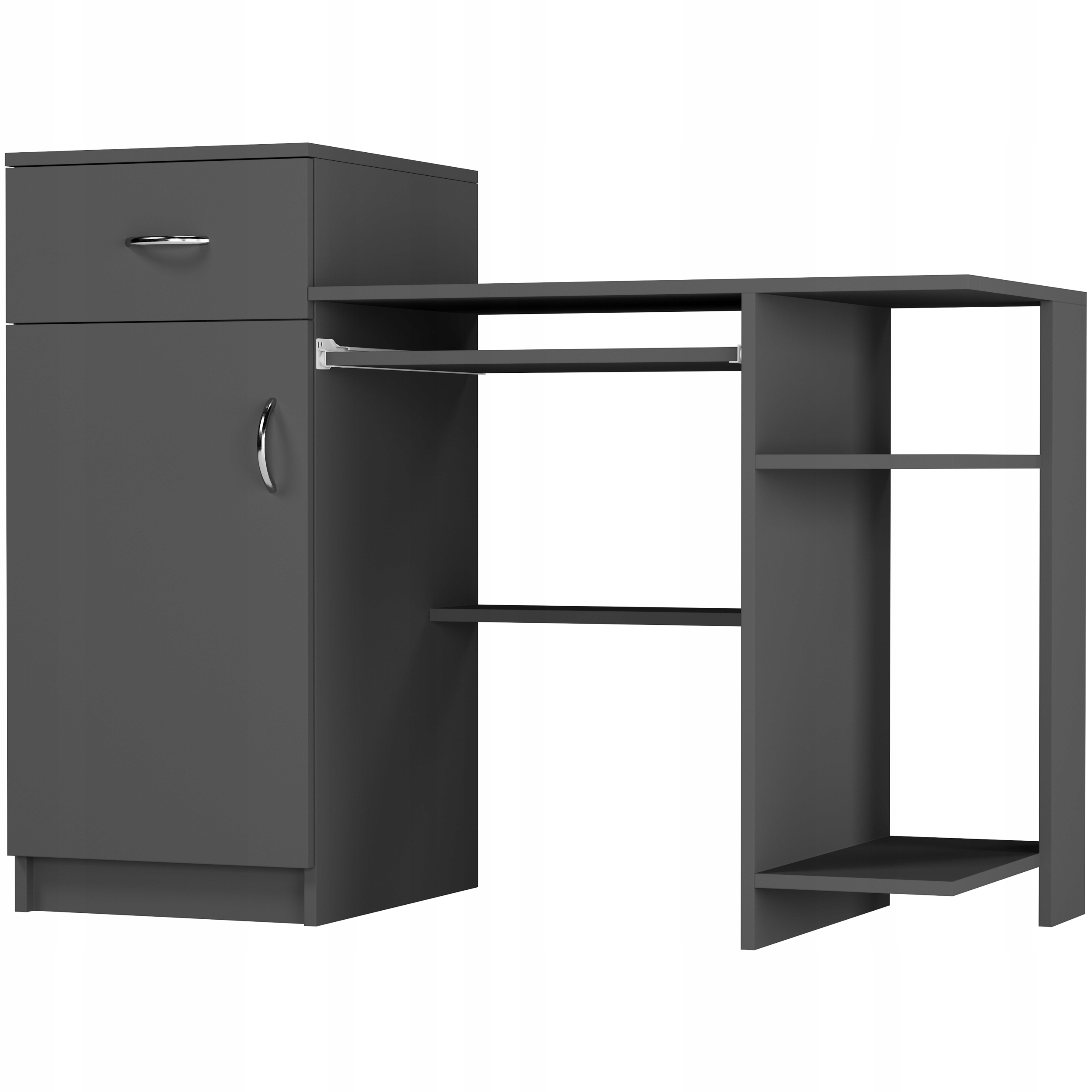 Obdélníkový psací stůl Framire 120 x 50 x 76 cm antracit