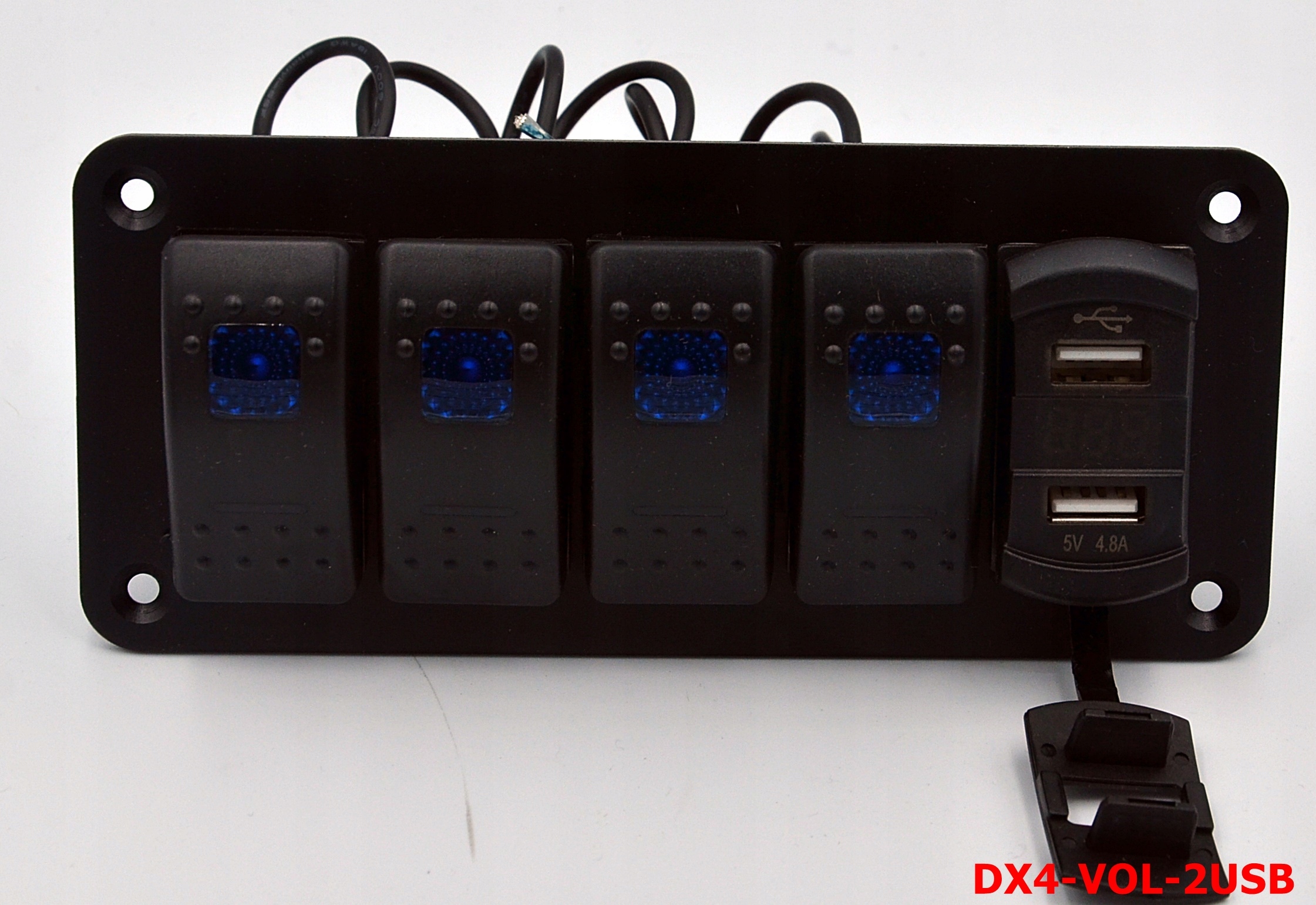 Panel sterowania 4szt ladowarka woltomierz Part number DX4 VOL 2USB