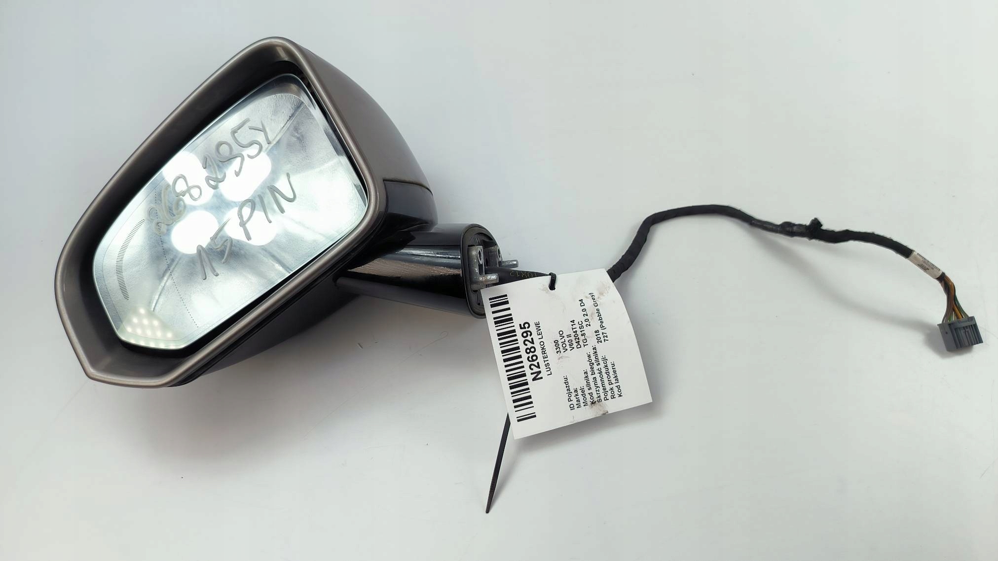 mirror left PIN 15 VOLVO V60 II