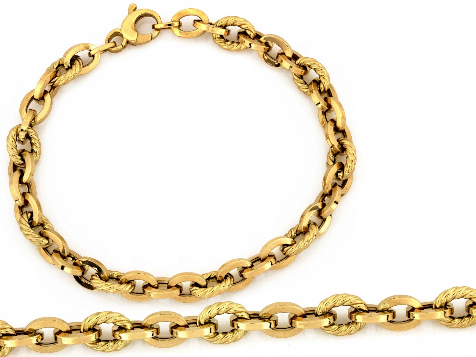 Zlatý náramek ankr 585 14k šířka 6.2mm 5.70g velikost 20 elegantní