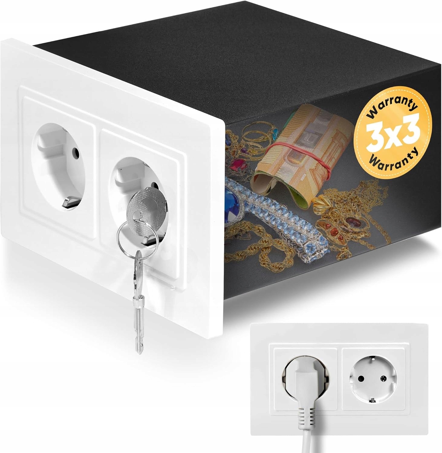 Сейф настенный сейф выглядит как розетка