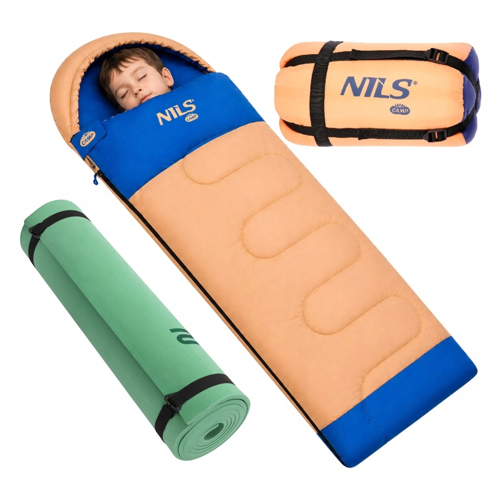 Turistický spací pytel Mumie Camping v obalu Nils 180x60 cm Karimatka