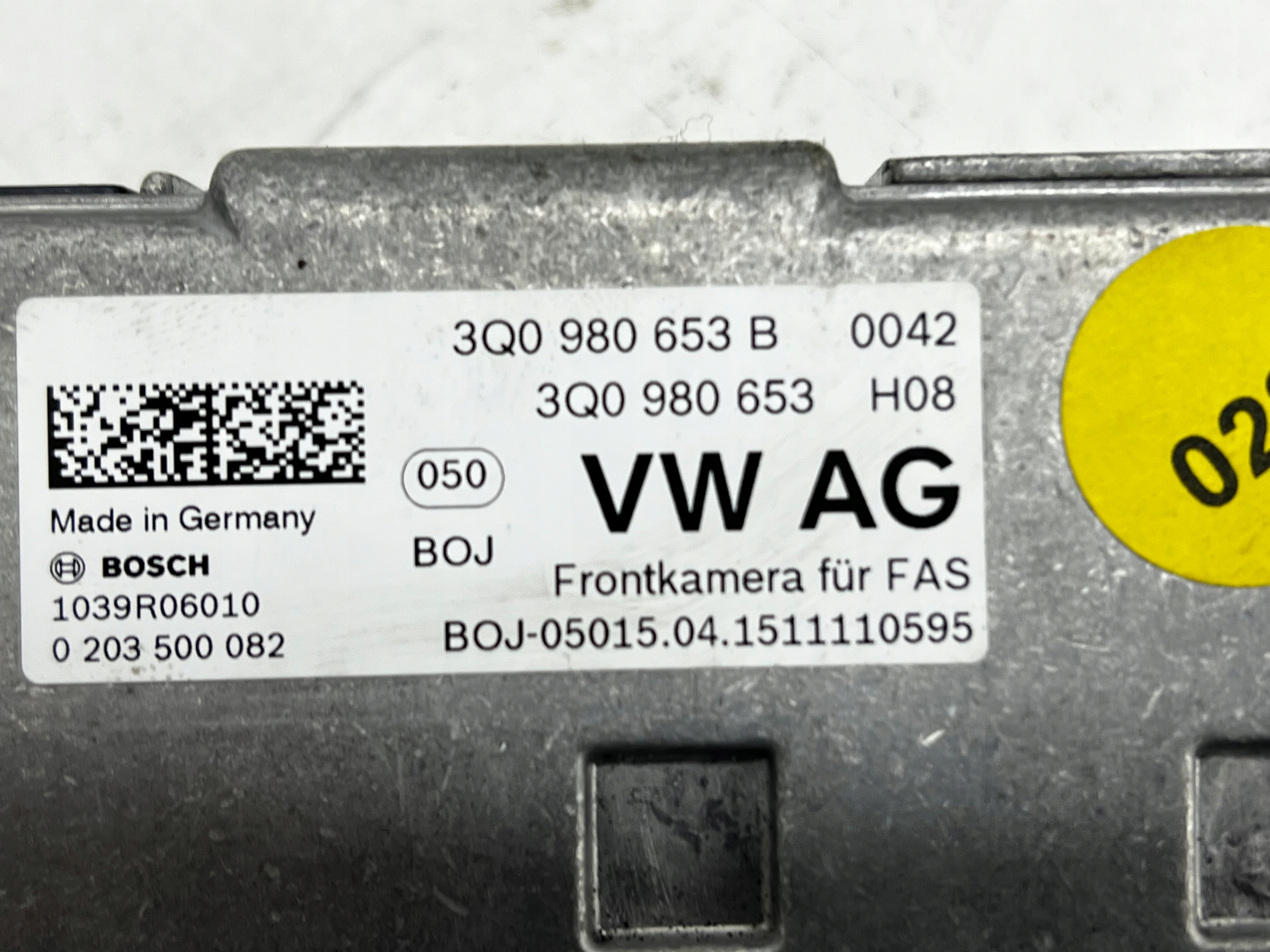 VW PASSAT B8 14- KAMERA front front 3Q0980653B