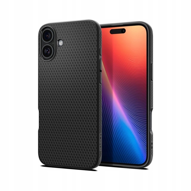 Spigen Liquid Air Etui do iPhone 16 Plus (Matte Black)