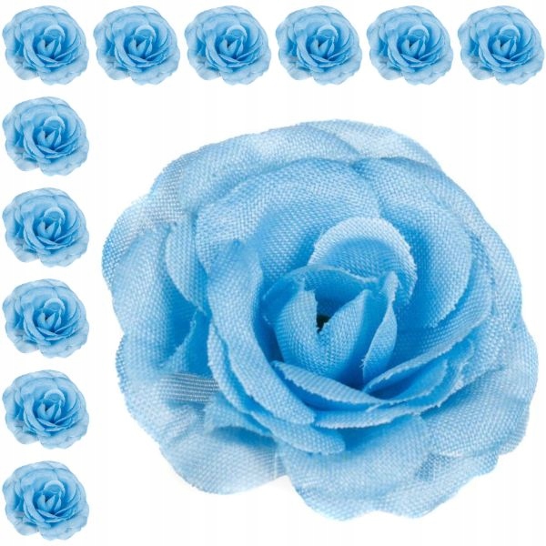 

Róża główka mini 12 szt 4 cm Blue