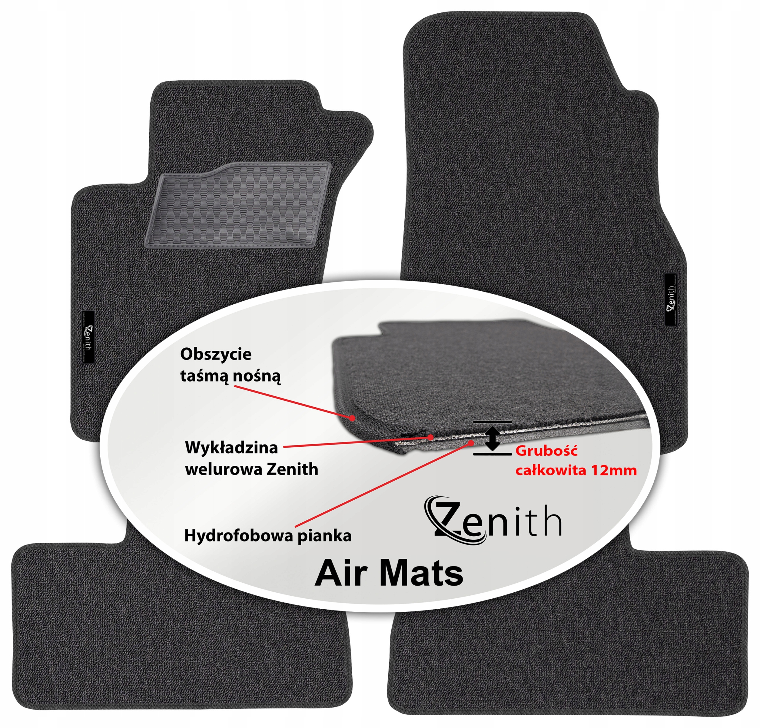 Mercedes ML W163 Suv 1997-1999 Velúrové koberčeky do auta Zenith Air Mats