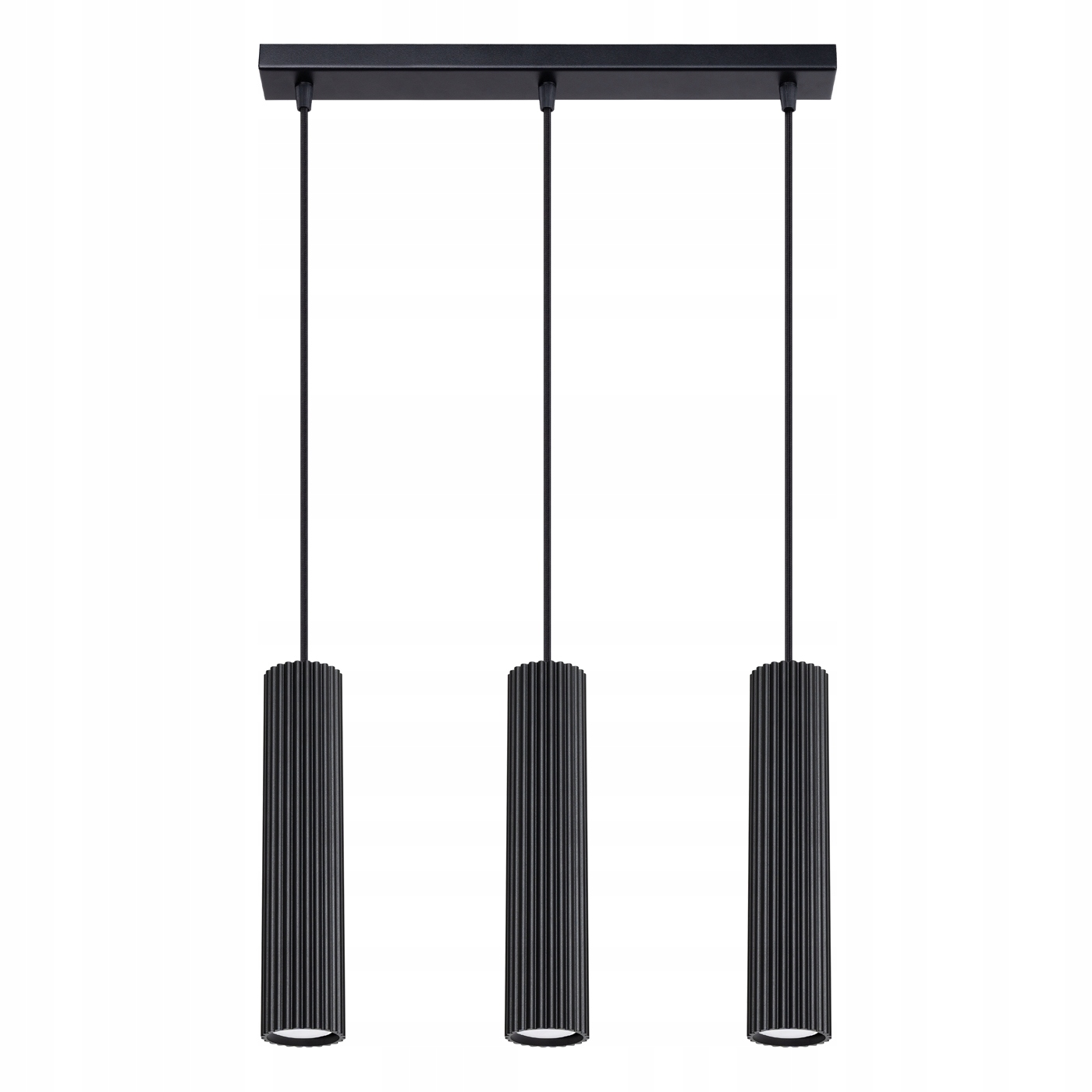 Závesná stropná lampa Zwis Tuba Spot 3x GU10 Čierna Karbonová 1575 Sollux