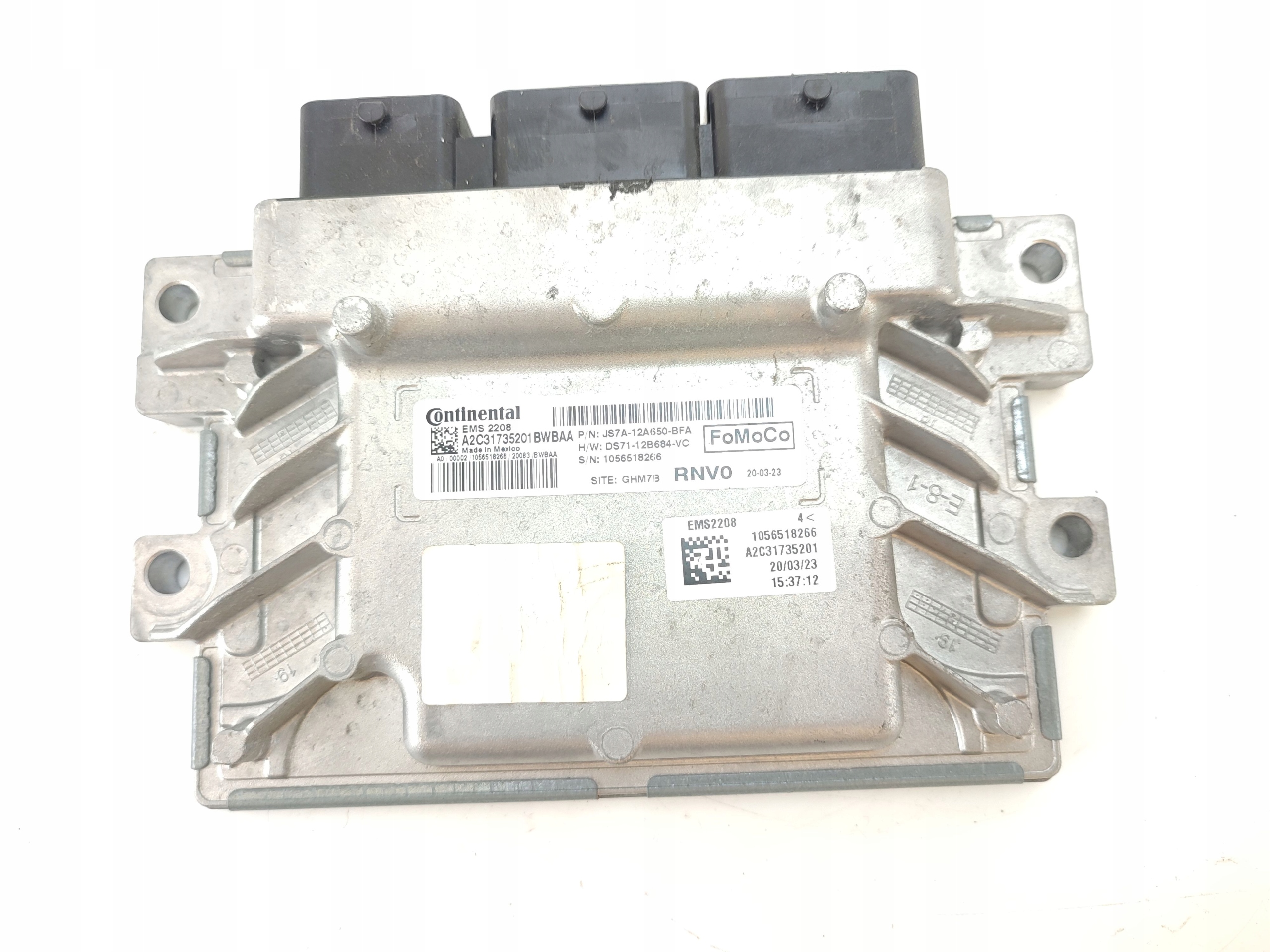 computer control unit of the engine FORD MONDEO MK5 2.0 HYBRID JS7A-12A650-BFA