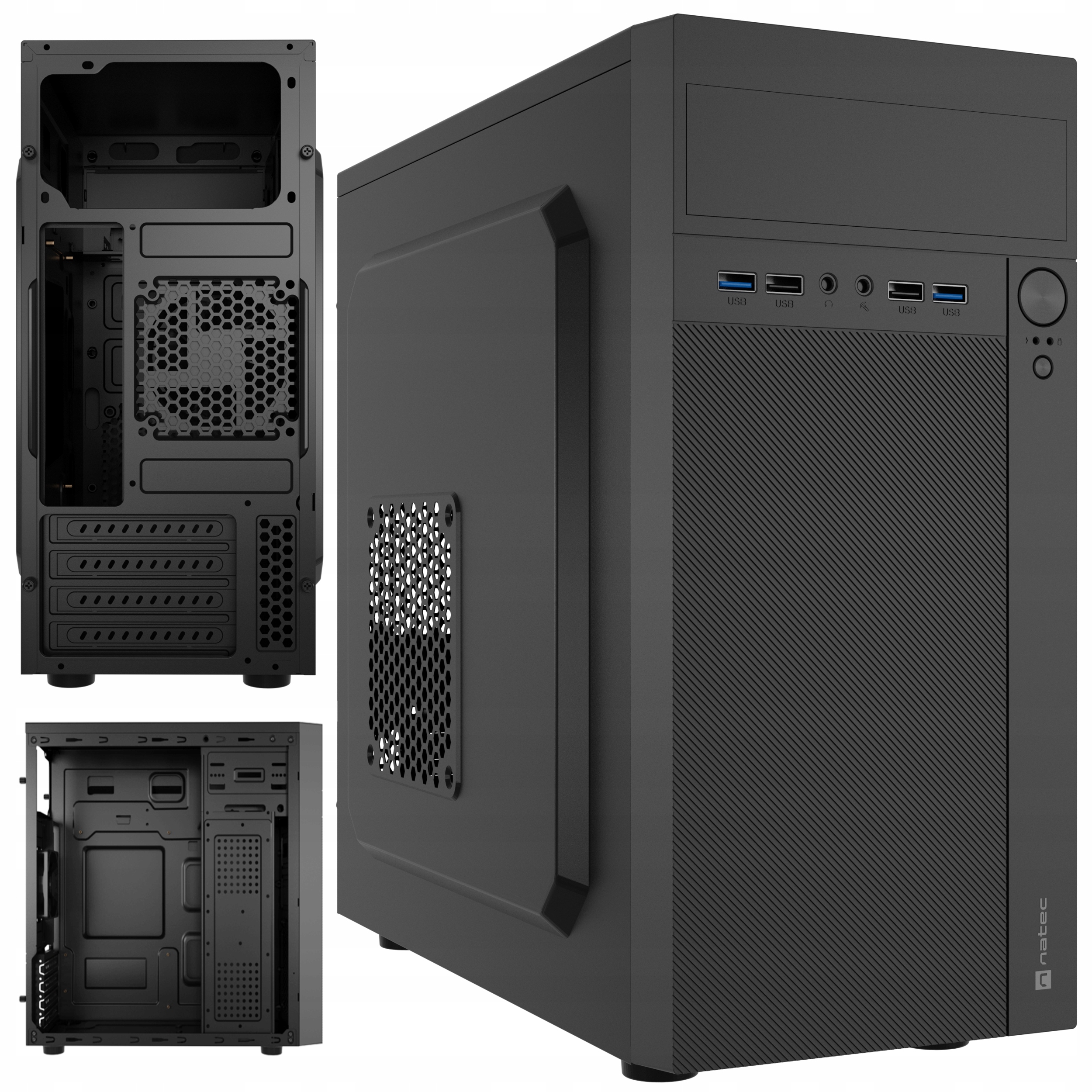 Obudowa Pc komputerowa Natec Helix Matx Mini czarny