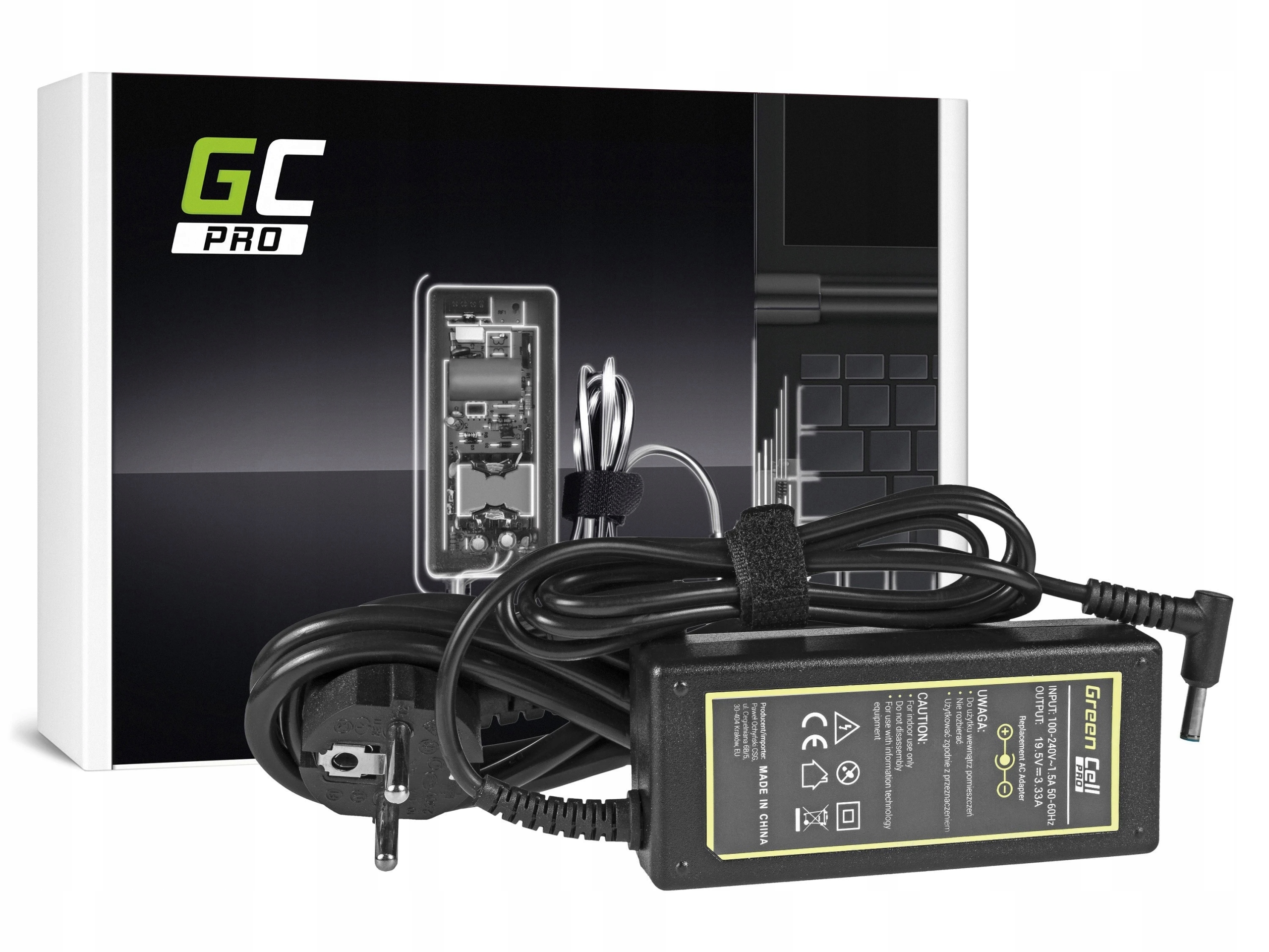 

Pro Zasilacz do Hp Ultrabook 19.5V 3.33A 4.5-3.0mm