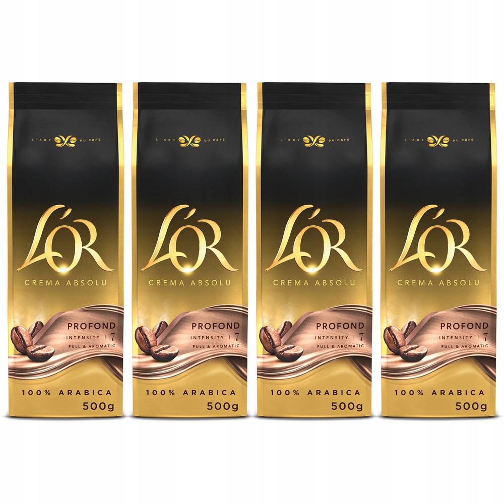 Kawa ziarnista L'or Crema Absolu 2kg (4x 500g
