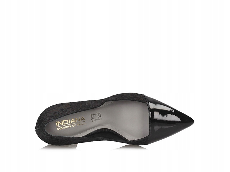 Czółenka Indiana 7496 - Eleganckie, Czarny, 40 Marka inna