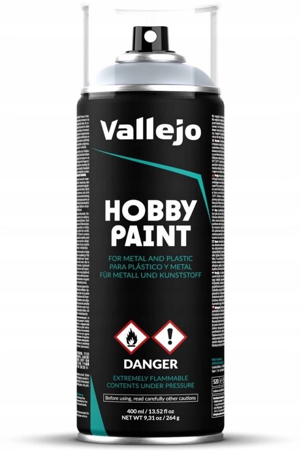 Vallejo Spray Fantasy Color Silver 400 ml 28021