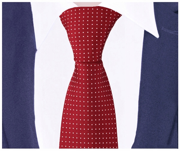 ŻAKARDOWY Krawat Męski Gładki Groszki Kropki Krata