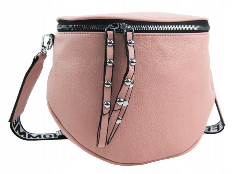 Větší moderní dámská ledvinka, růžová