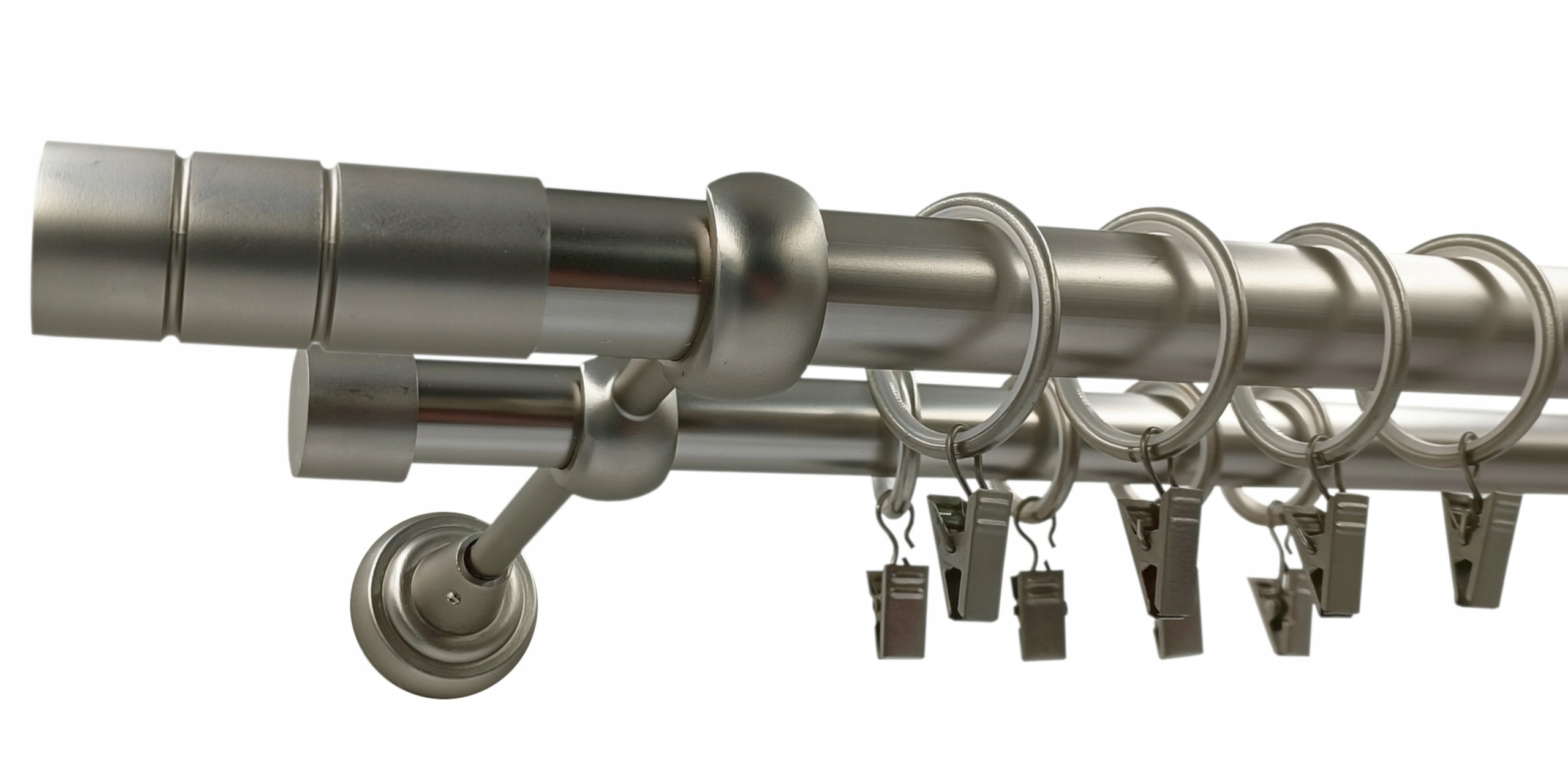 garnýž dvojitá 25+19 mm Satén 320 Cylinder