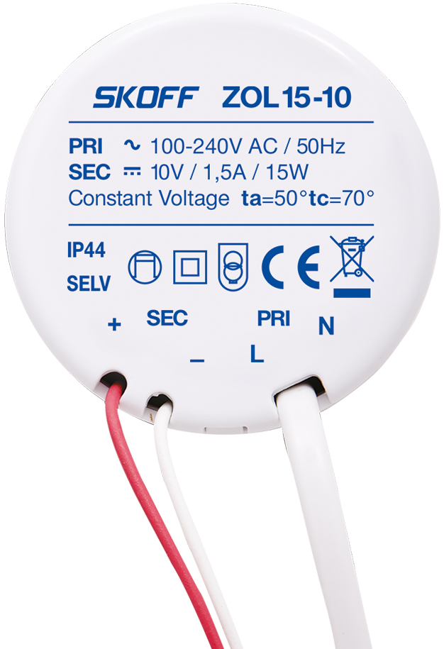 

zasilacz Skoff puszka fi60 ZOL15-10 10V