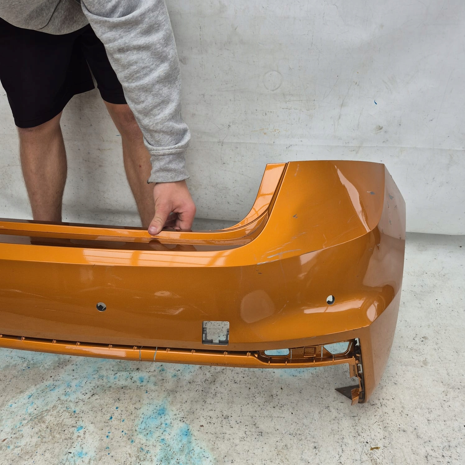 SKODA FABIA IV 4 HB 21-> bumper rear part rear 4XPDC