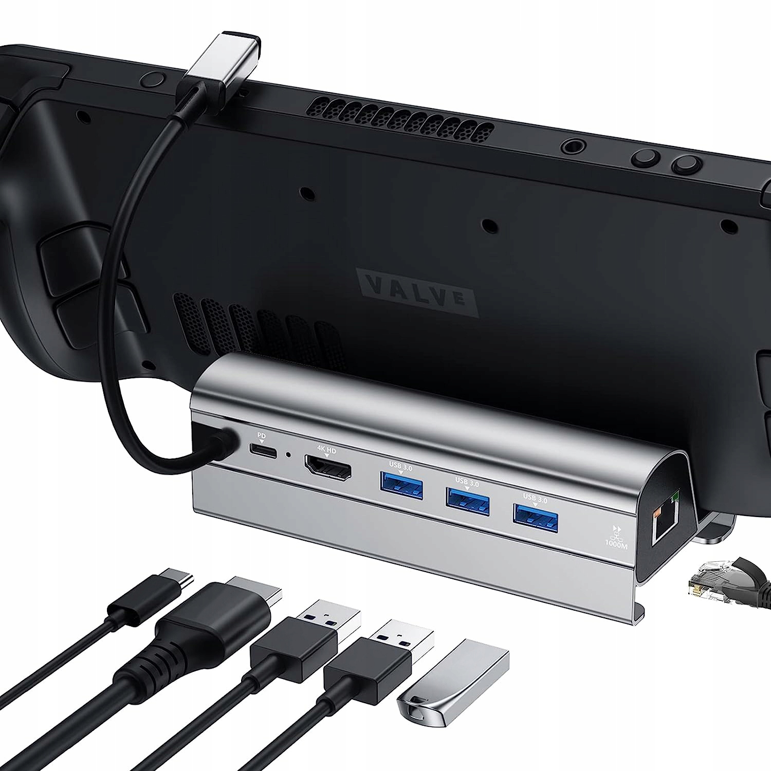 HUB STACJA USB-C do LEGION STEAM DECK ASUS ROG SWITCH HDMI 4K 60Hz USB PD