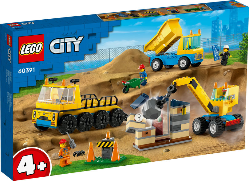 LEGO 60391 CITY CIĘŻARÓWKI DŹWIG KULA WYBURZENIOWA