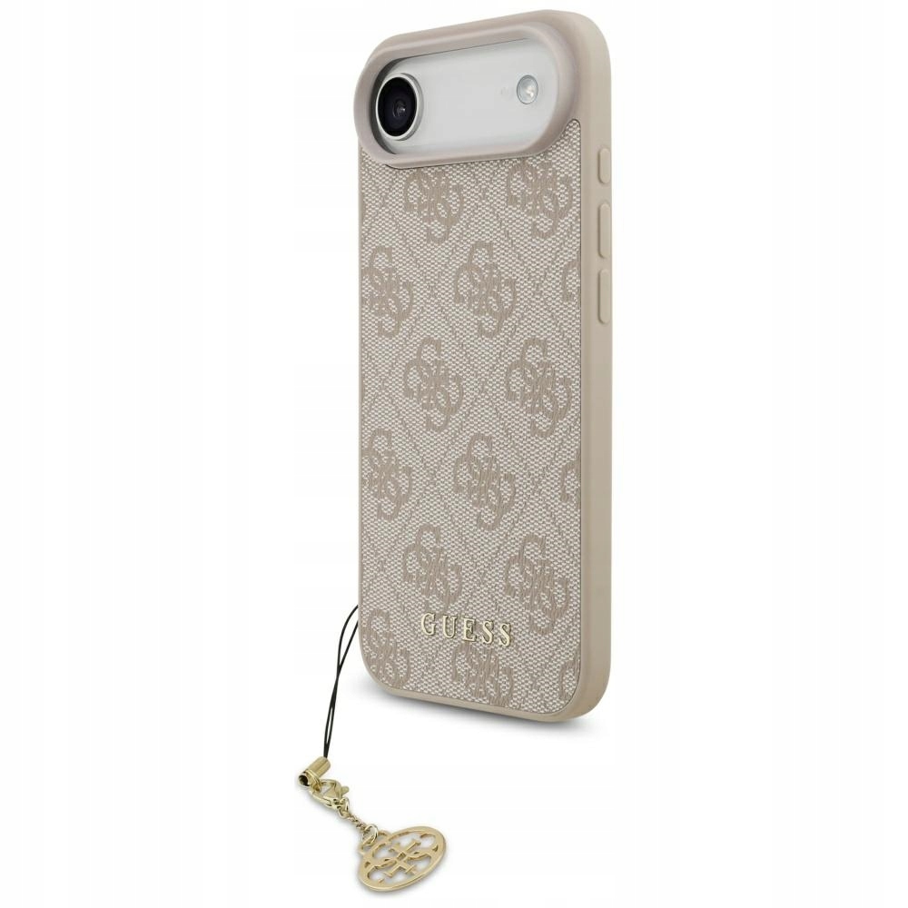 Pouzdro Guess 4G Charms Collection MagSafe pro iPhone Air, růžové