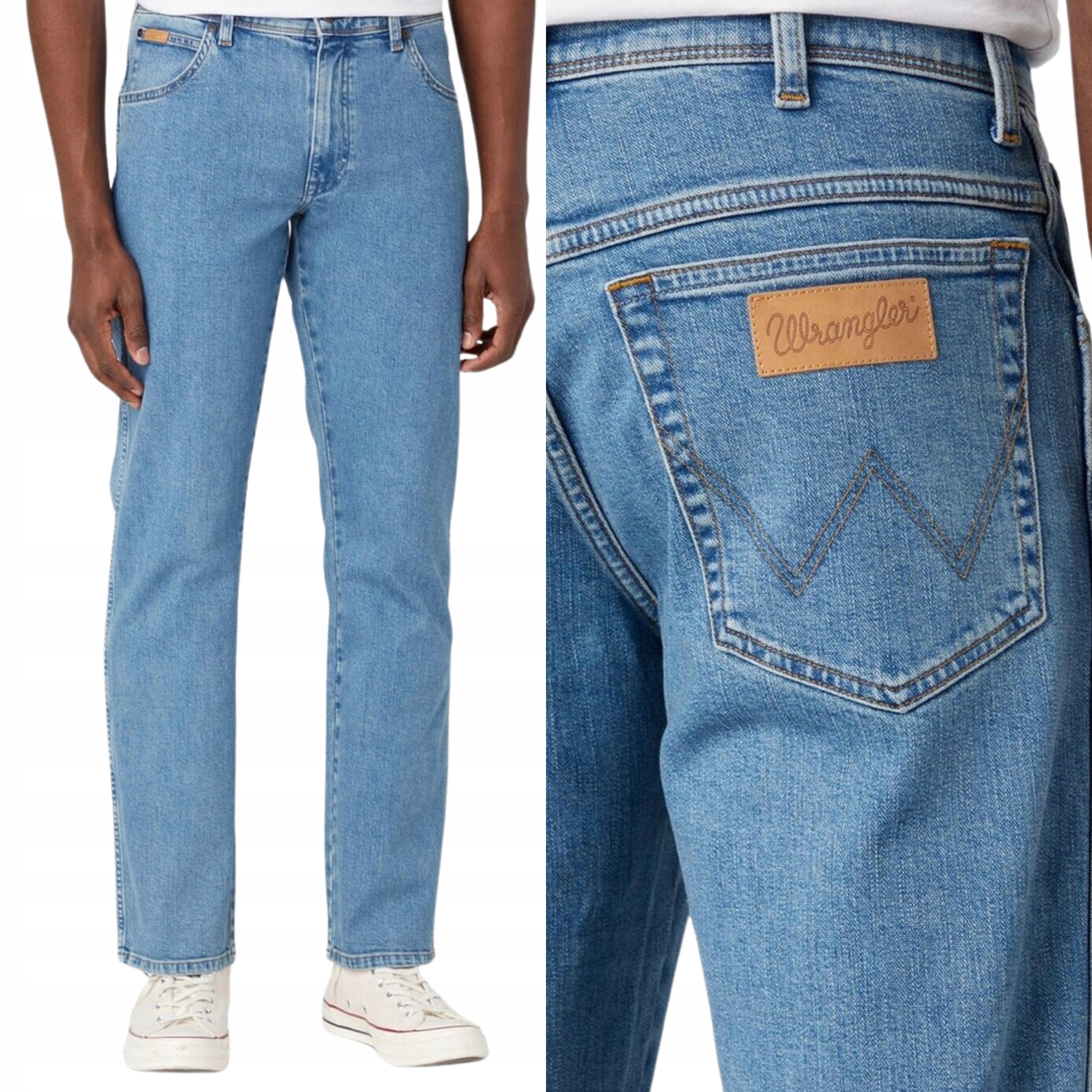 Wrngler kalhoty Straight regular Blue jeans Texas W38 L32