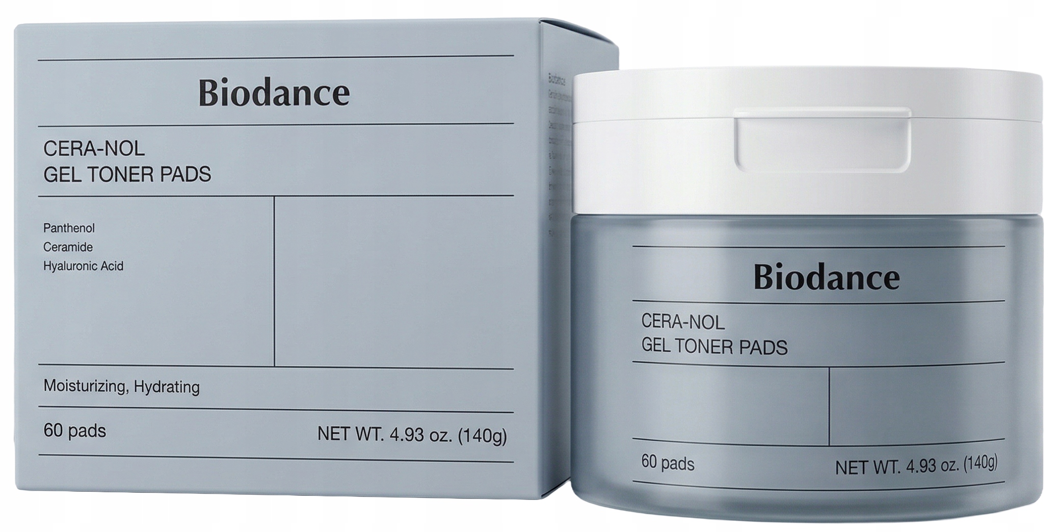 Biodance Cera-Nol Gel Toner Pads Gelové hydratační pleťové tamponky 60 ks