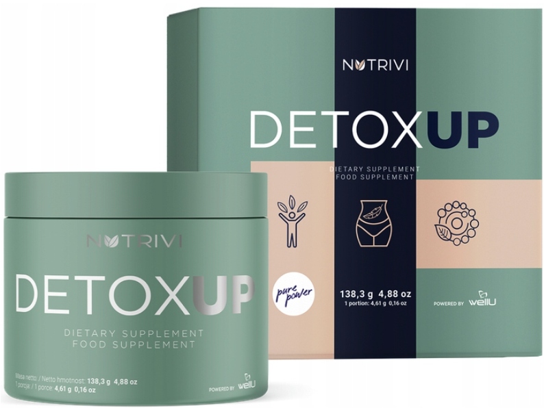 Nutrivi Detox Up chlorofyl čistící koktejl na hubnutí detoxu 138,3 g