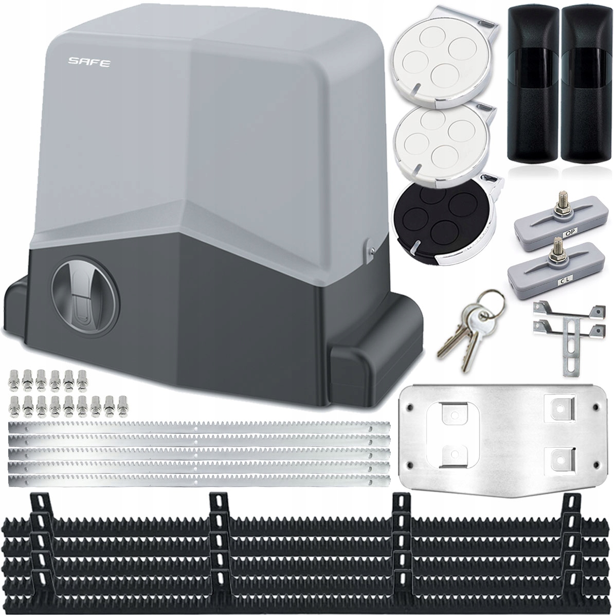 Pohon Pro Posuvnou Bránu 5X Ozubené Lišty 3 Ovladače Foto Automat Pro Bránu