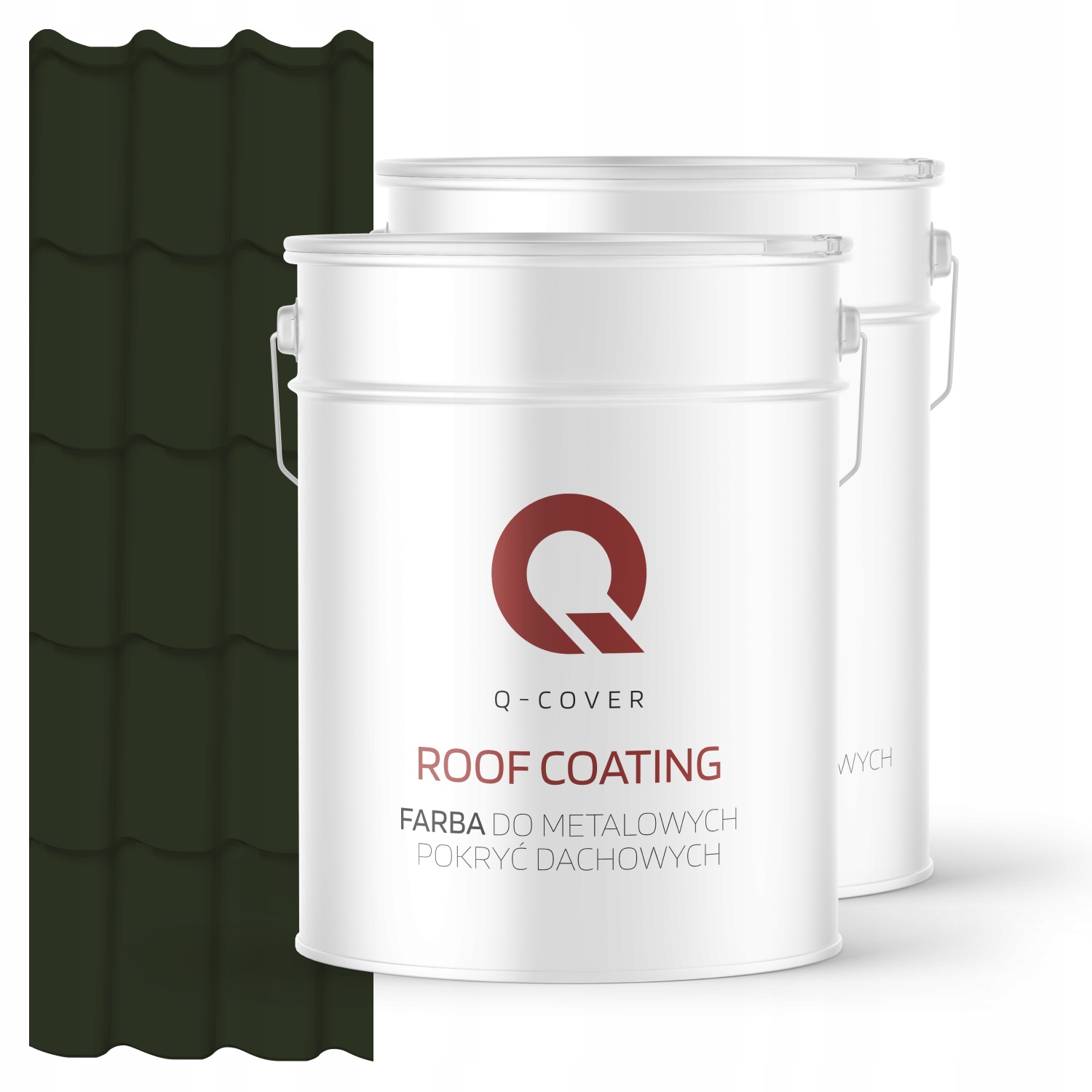 Farba Na Strechu Metal Podložka Fľašová Zelená Ral 6007 74 m2 Lesk