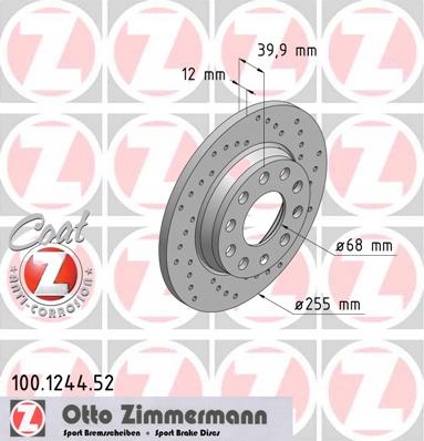 Дисковые колодки Zimmermann Sport T AUDI A4 B6 B7 255