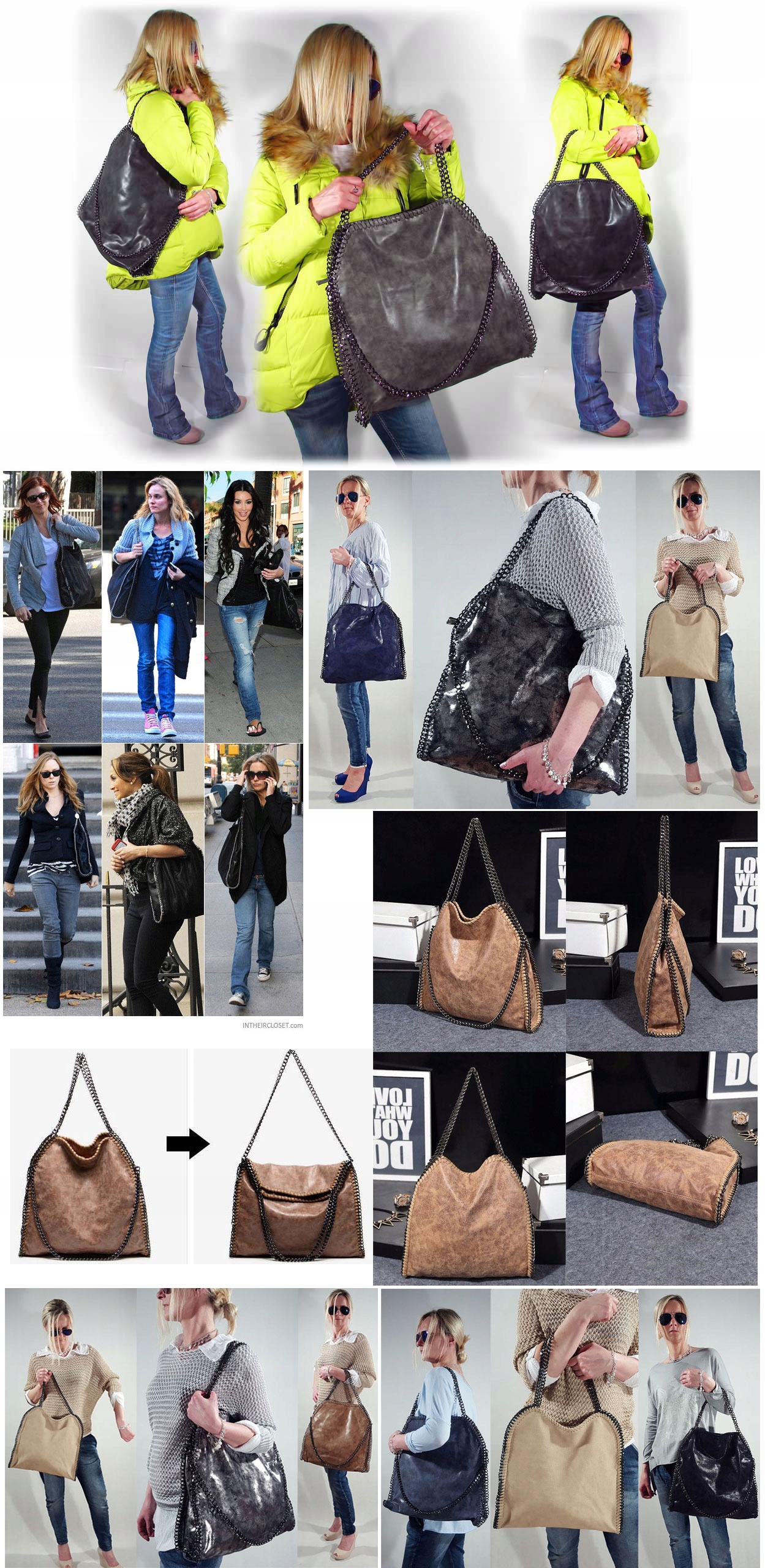 TOREBKA Z ŁAŃCUCHAMI _ TORBA ŁAŃCUCHY _ STELLA BAG Liczba kieszeni 6