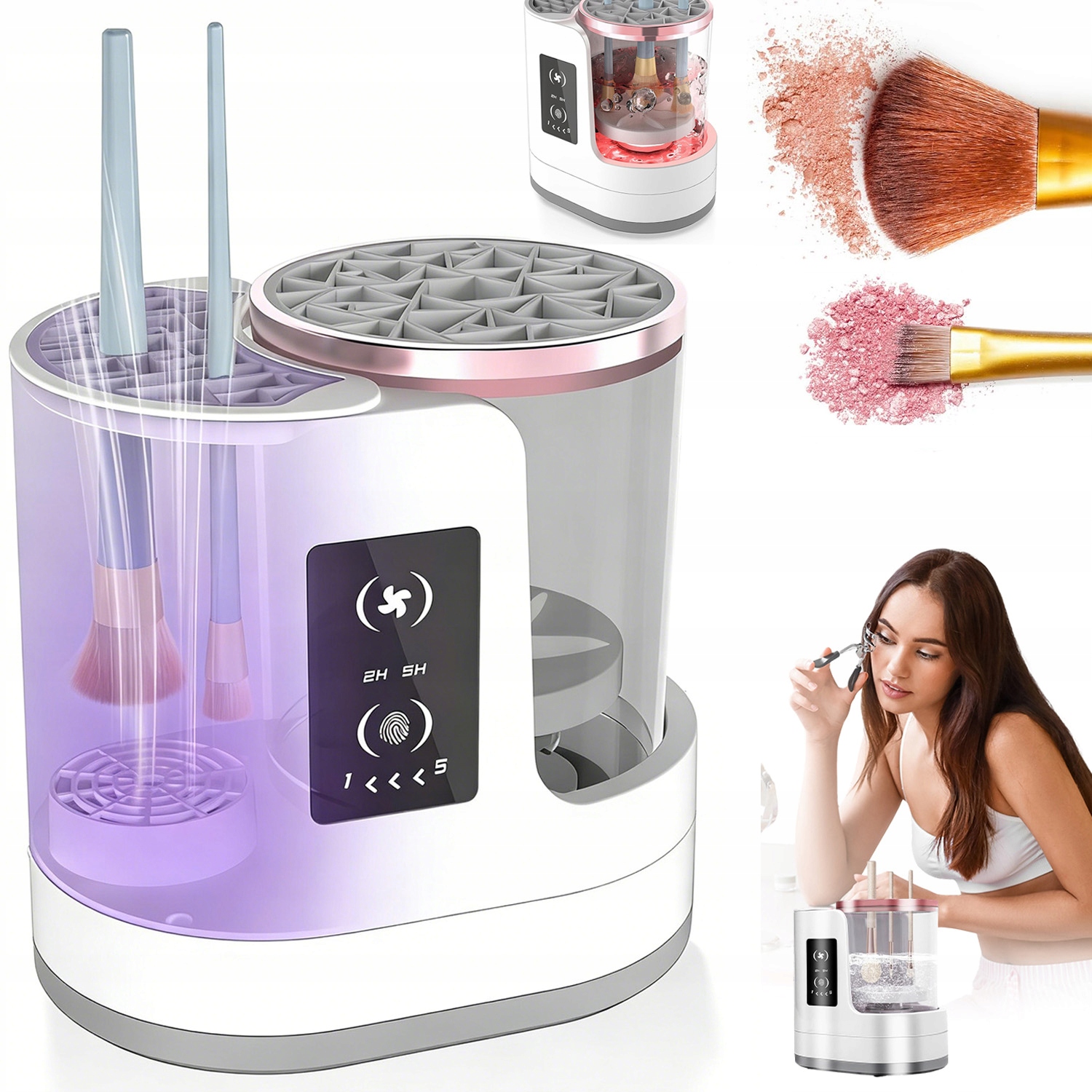 Elektrický Make-up Štětec Na Čištění Usb Automatický Stroj
