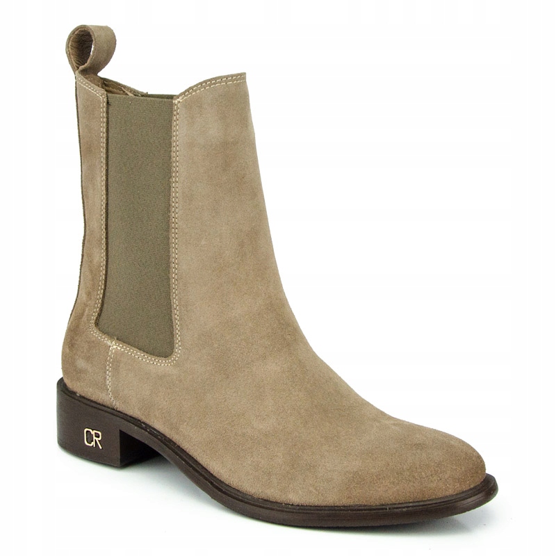 

Carinii B7753 Botki Sztyblety Skóra Cappuccino