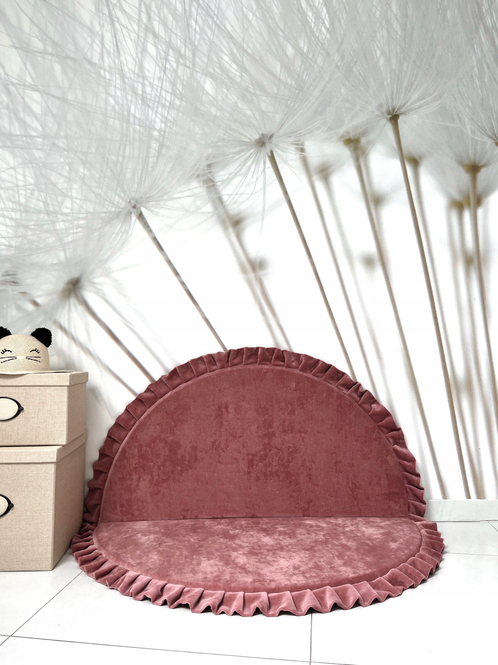 Mata MONIO do zabawyVELVETbrudnyróż okrągła105x105 EAN (GTIN) 0002214417186