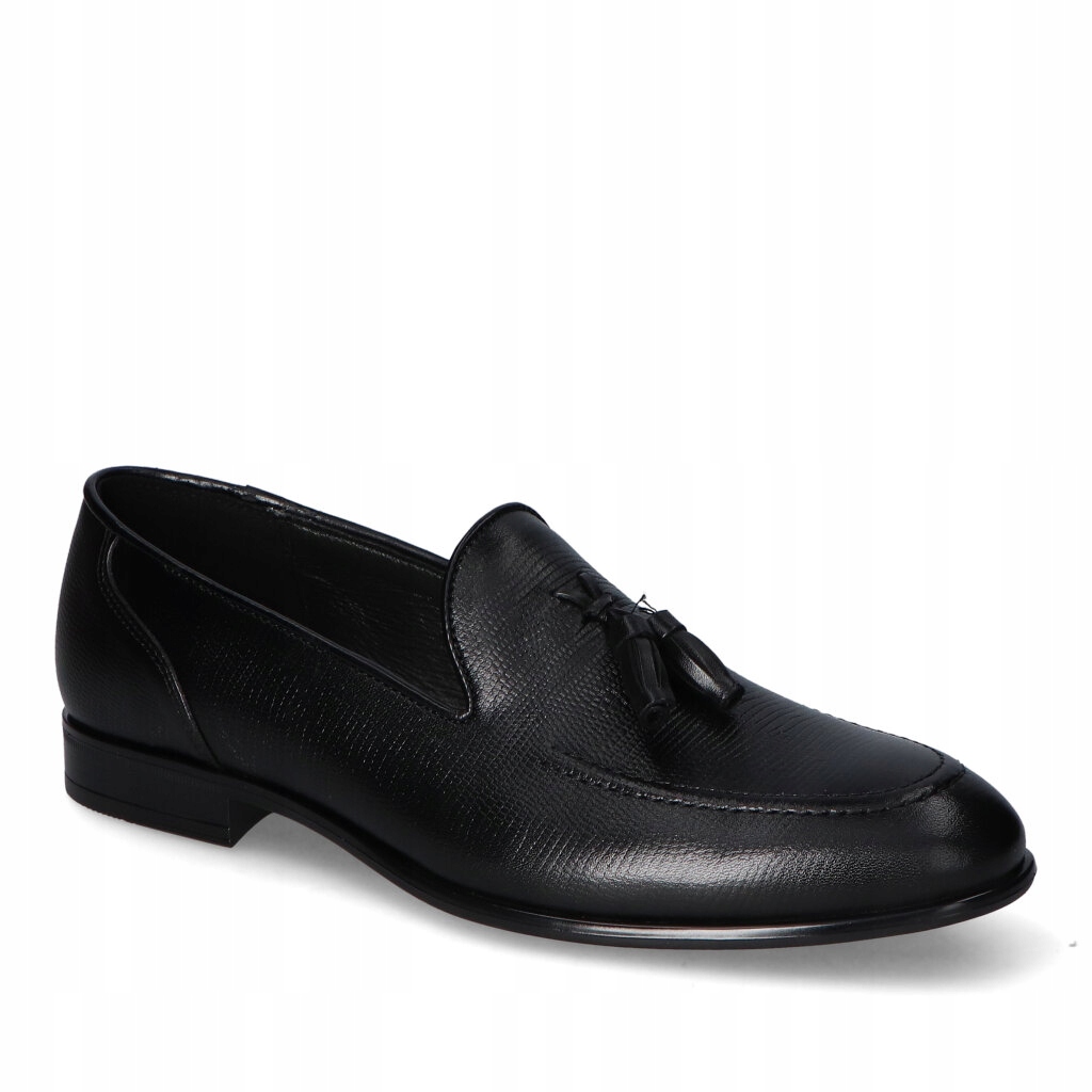 Mokasíny Tapi E-7061 Černé lico 45