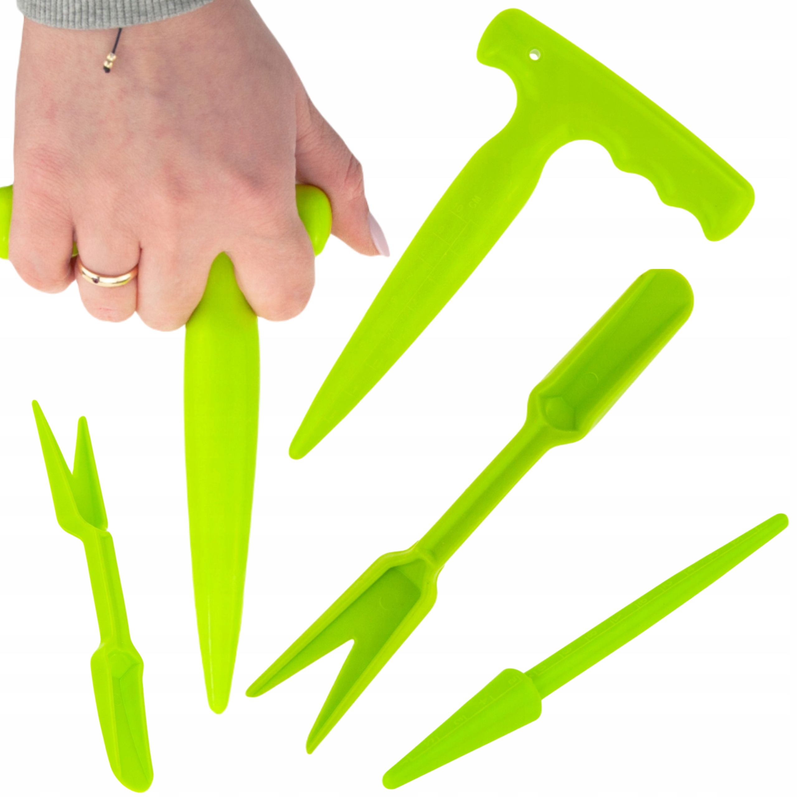 HIT Zestaw Narzędzi Ogrodniczych Premium do Pikowania i Sadzenia 3 sztuki