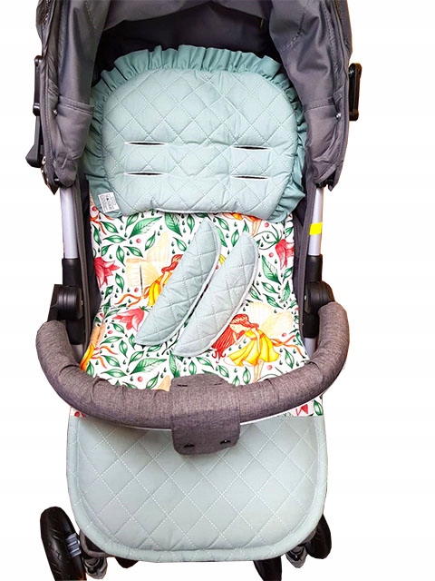 WKŁADKA DO SPACERÓWKI PIKOWANA Z PODUSZKĄ I PASAMI Marka EMA