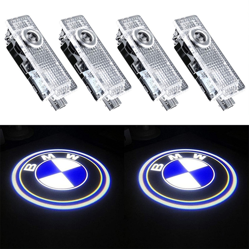4x LED SMD Światła wejściowe Projektor laserowy BMW LOGO