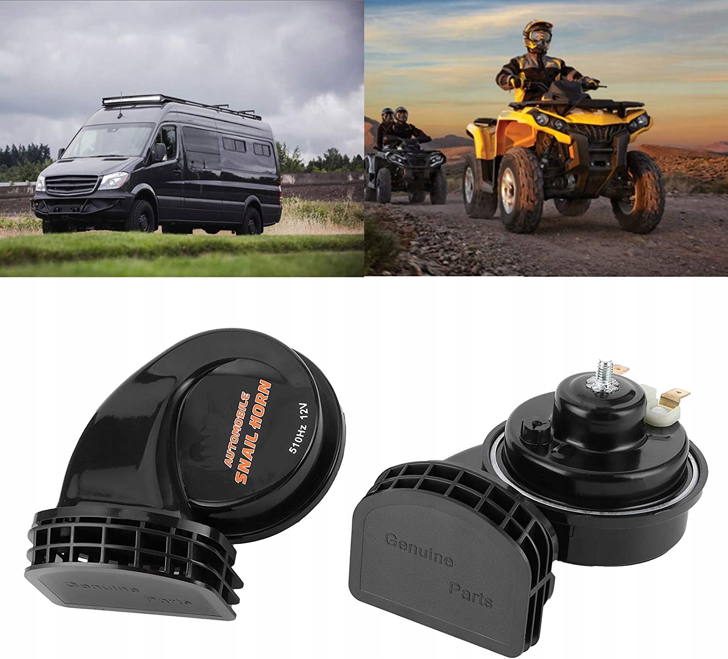 12V klakson samochodowy limaka wodoodporna para k Producent inny